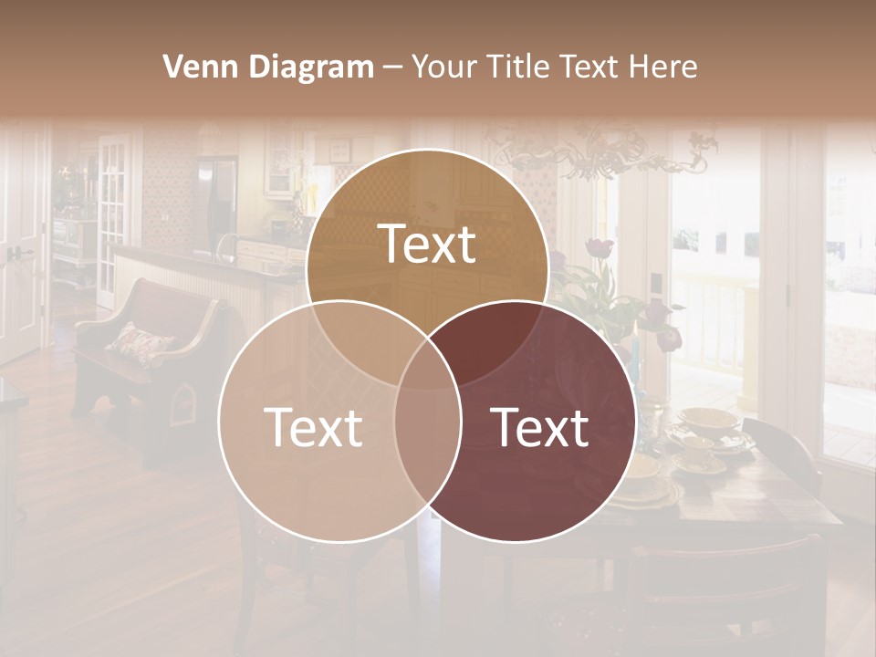 Very Beautiful Kitchen Decor PowerPoint Template