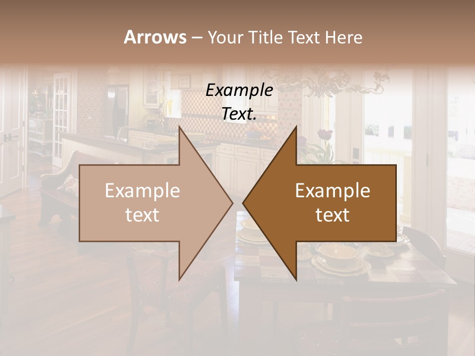 Very Beautiful Kitchen Decor PowerPoint Template
