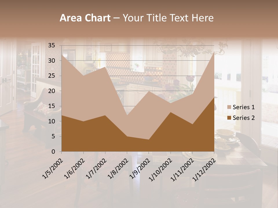 Very Beautiful Kitchen Decor PowerPoint Template
