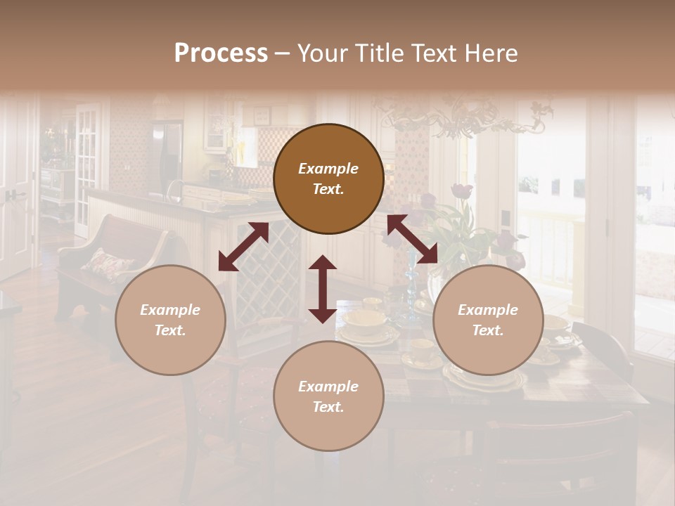 Very Beautiful Kitchen Decor PowerPoint Template