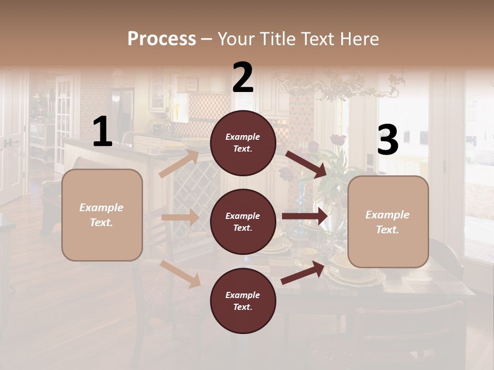 Very Beautiful Kitchen Decor PowerPoint Template