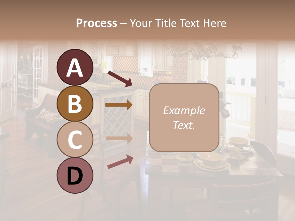 Very Beautiful Kitchen Decor PowerPoint Template