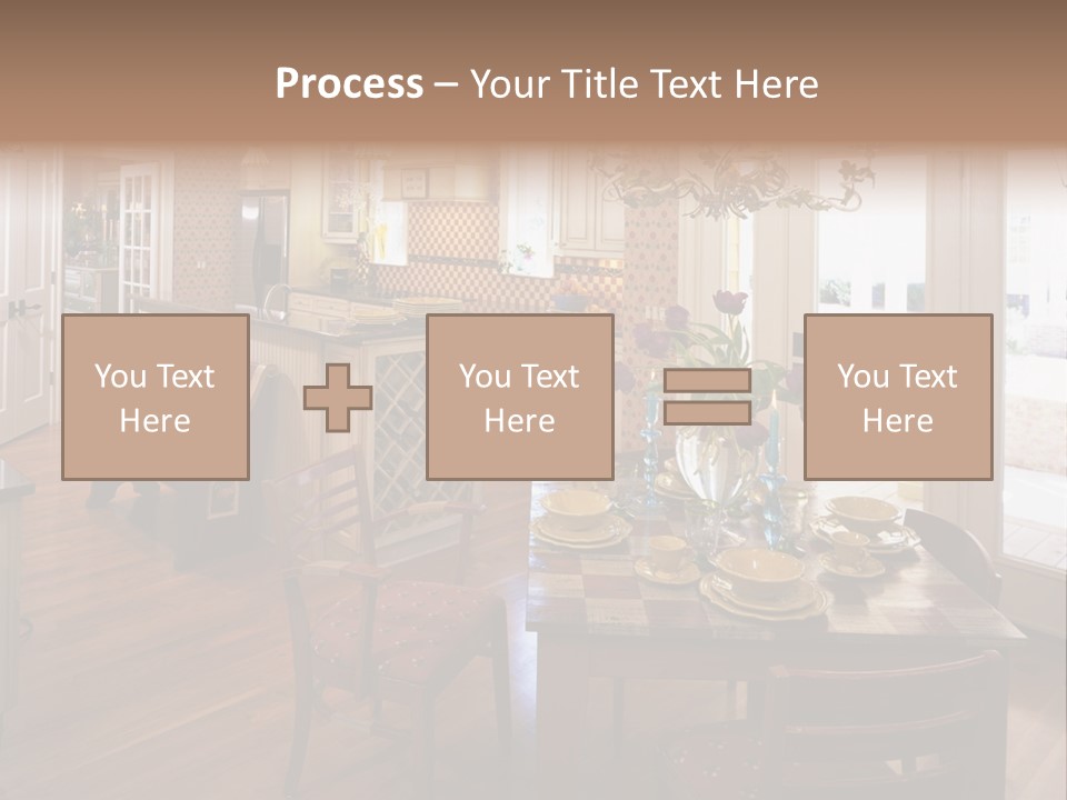 Very Beautiful Kitchen Decor PowerPoint Template