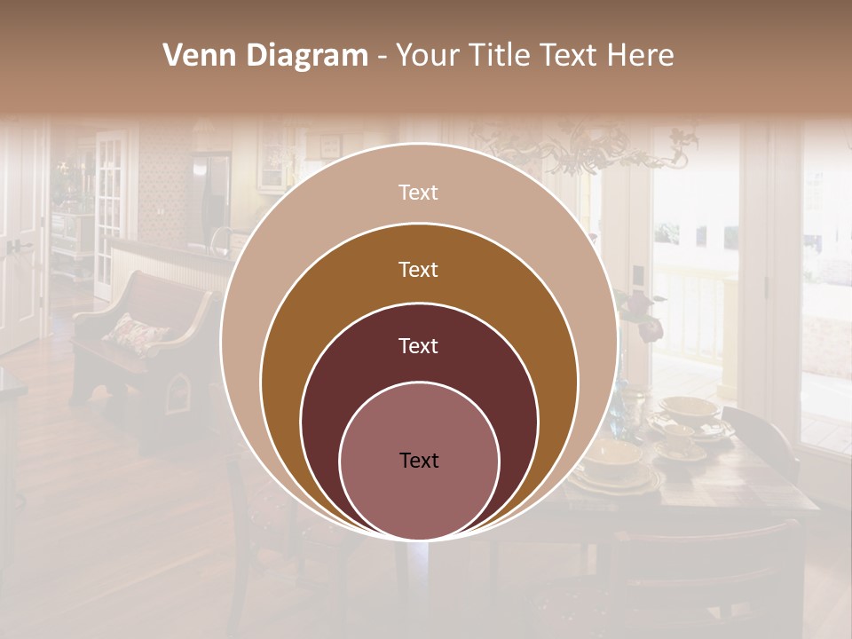 Very Beautiful Kitchen Decor PowerPoint Template