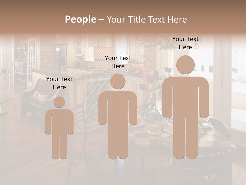 Very Beautiful Kitchen Decor PowerPoint Template