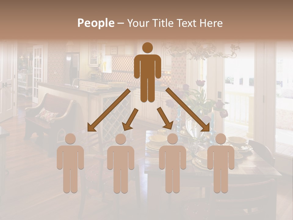 Very Beautiful Kitchen Decor PowerPoint Template