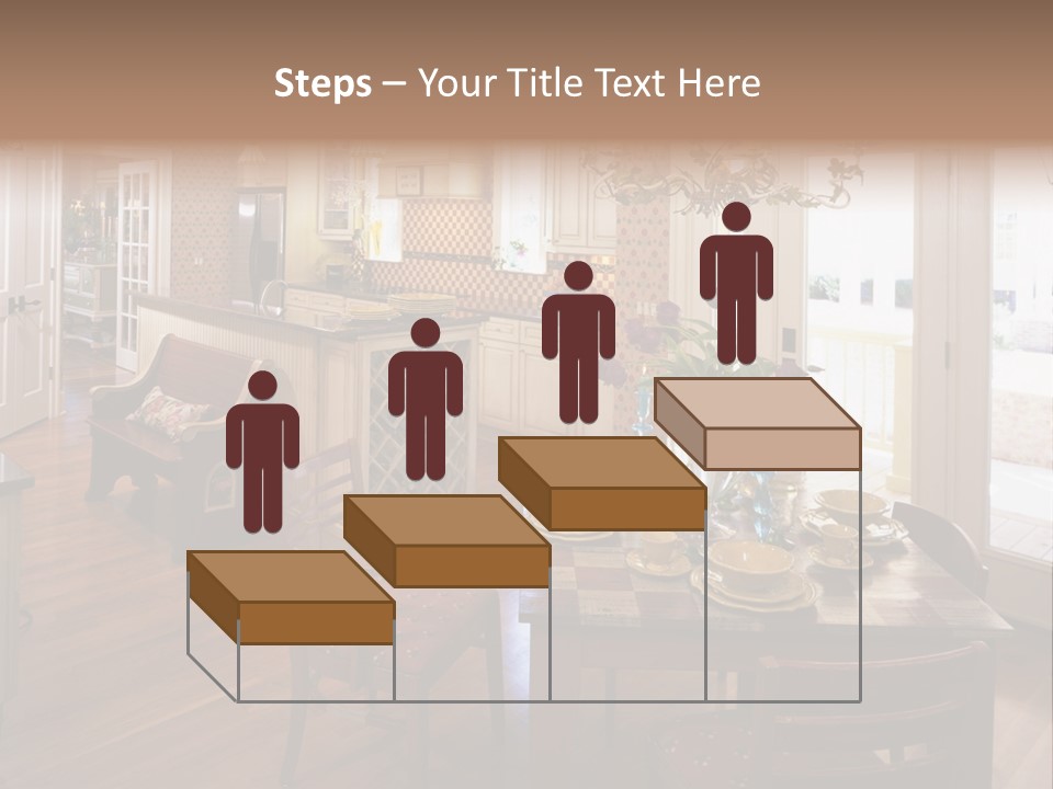 Very Beautiful Kitchen Decor PowerPoint Template