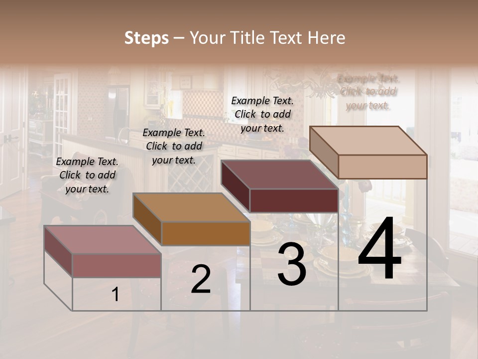 Very Beautiful Kitchen Decor PowerPoint Template