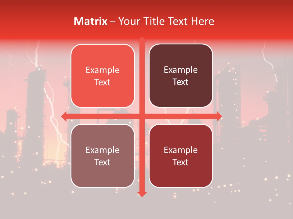 Mysterious Nature, Lightning PowerPoint Template