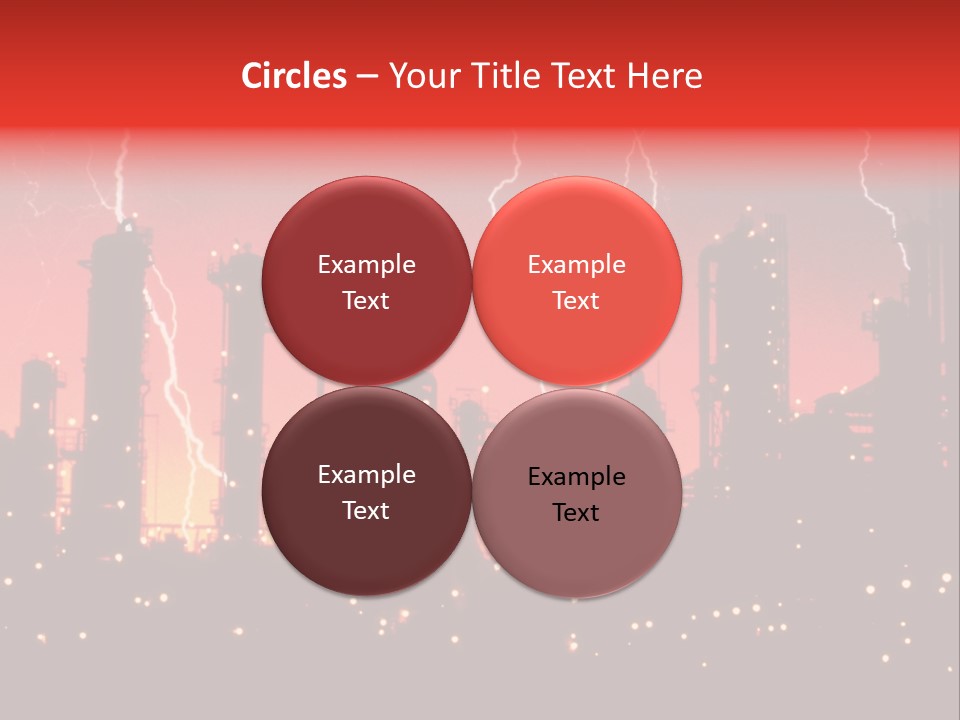 Mysterious Nature, Lightning PowerPoint Template