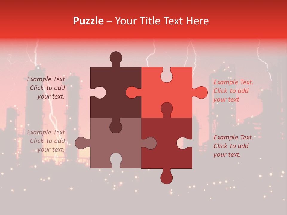 Mysterious Nature, Lightning PowerPoint Template