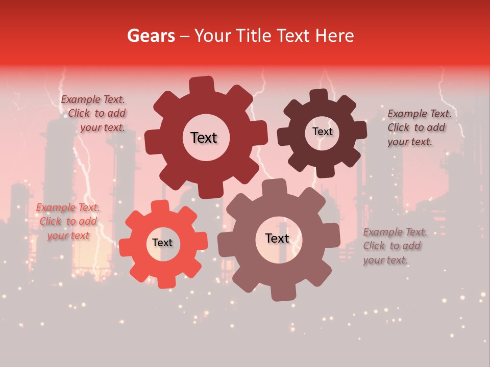 Mysterious Nature, Lightning PowerPoint Template