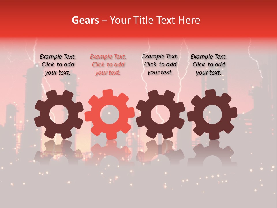 Mysterious Nature, Lightning PowerPoint Template