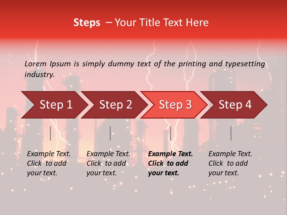 Mysterious Nature, Lightning PowerPoint Template