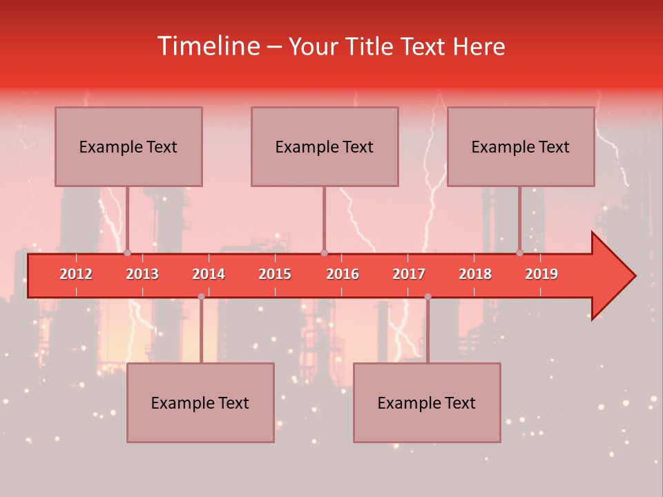 Mysterious Nature, Lightning PowerPoint Template