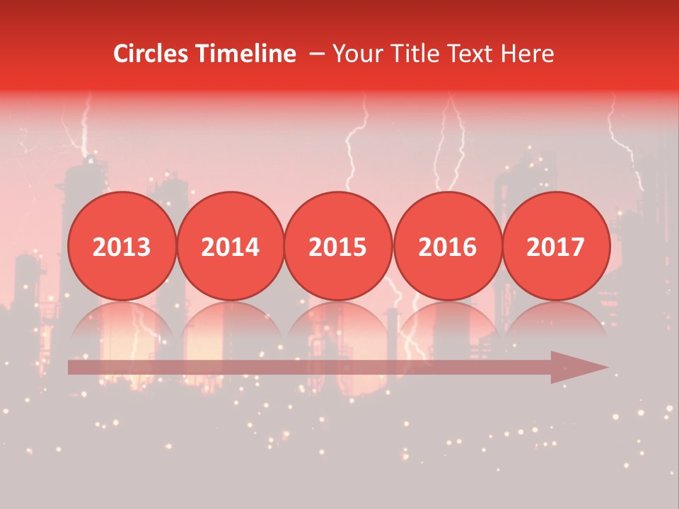 Mysterious Nature, Lightning PowerPoint Template