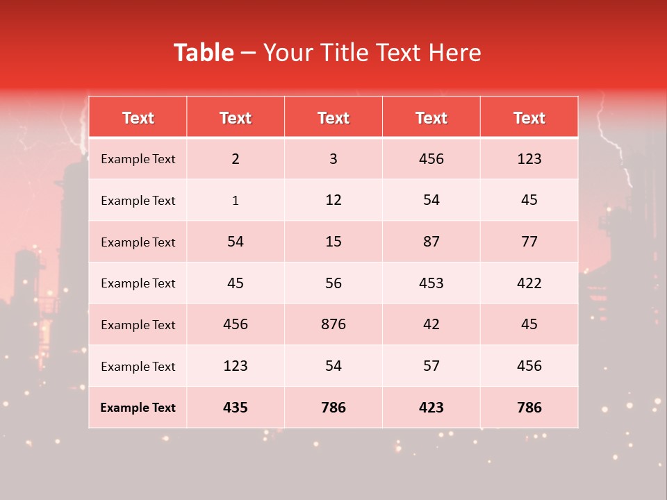 Mysterious Nature, Lightning PowerPoint Template