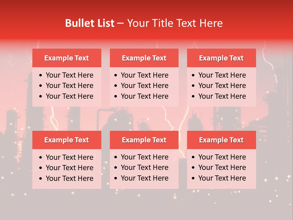 Mysterious Nature, Lightning PowerPoint Template