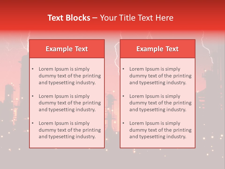 Mysterious Nature, Lightning PowerPoint Template