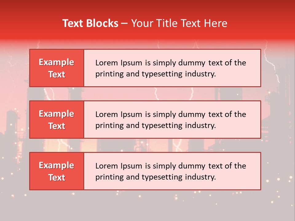 Mysterious Nature, Lightning PowerPoint Template