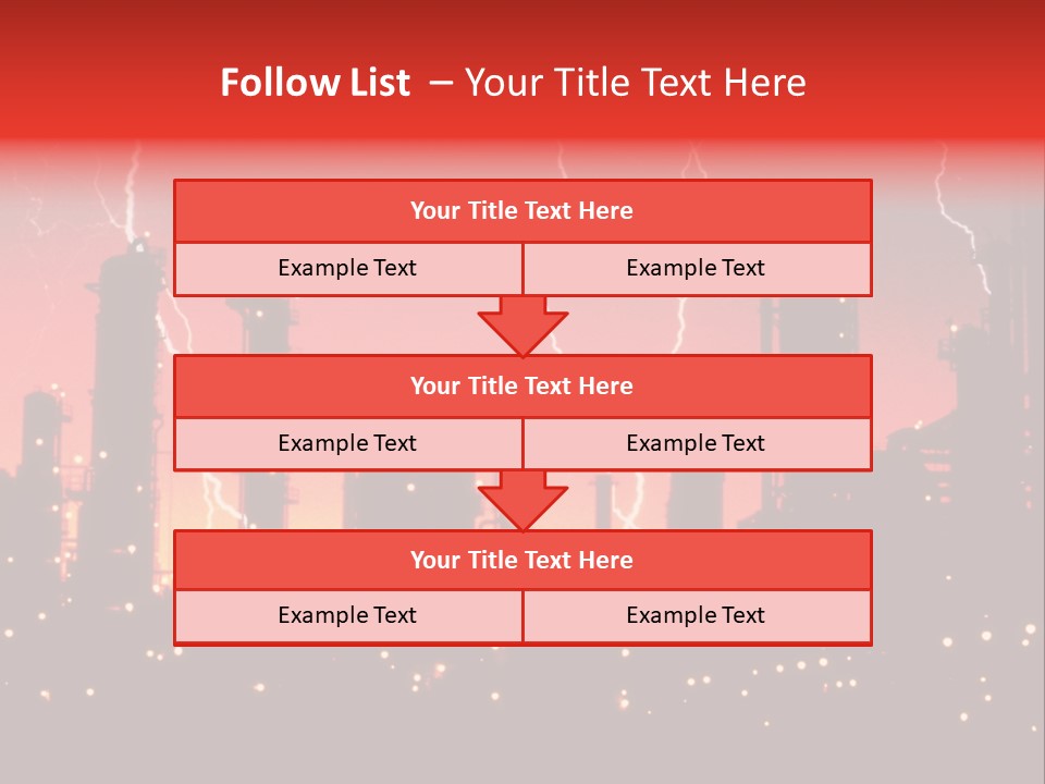 Mysterious Nature, Lightning PowerPoint Template
