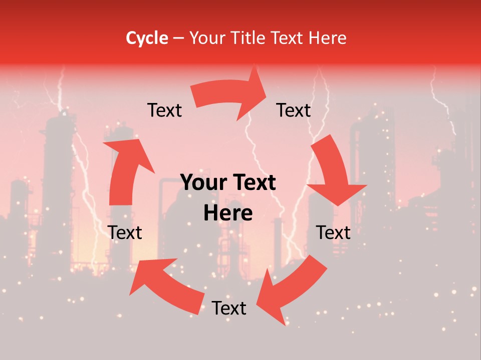 Mysterious Nature, Lightning PowerPoint Template
