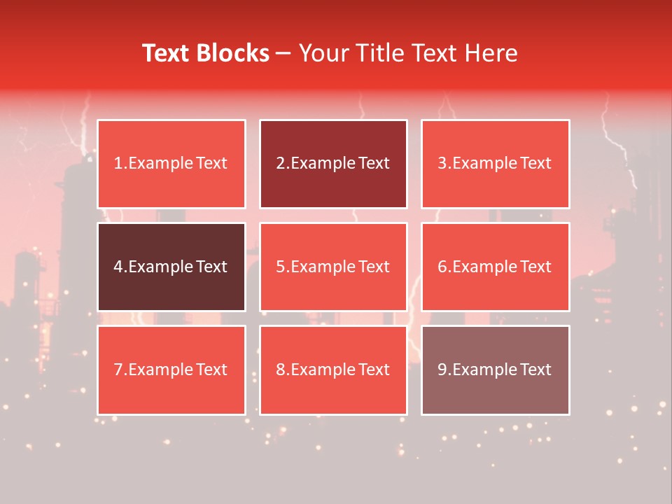 Mysterious Nature, Lightning PowerPoint Template