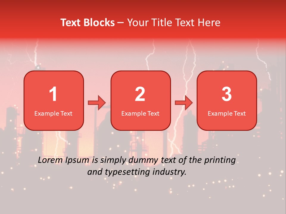 Mysterious Nature, Lightning PowerPoint Template