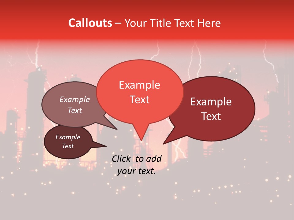 Mysterious Nature, Lightning PowerPoint Template