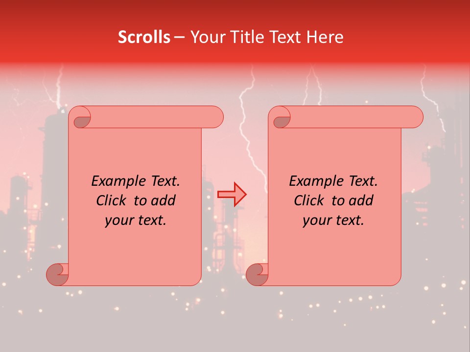 Mysterious Nature, Lightning PowerPoint Template