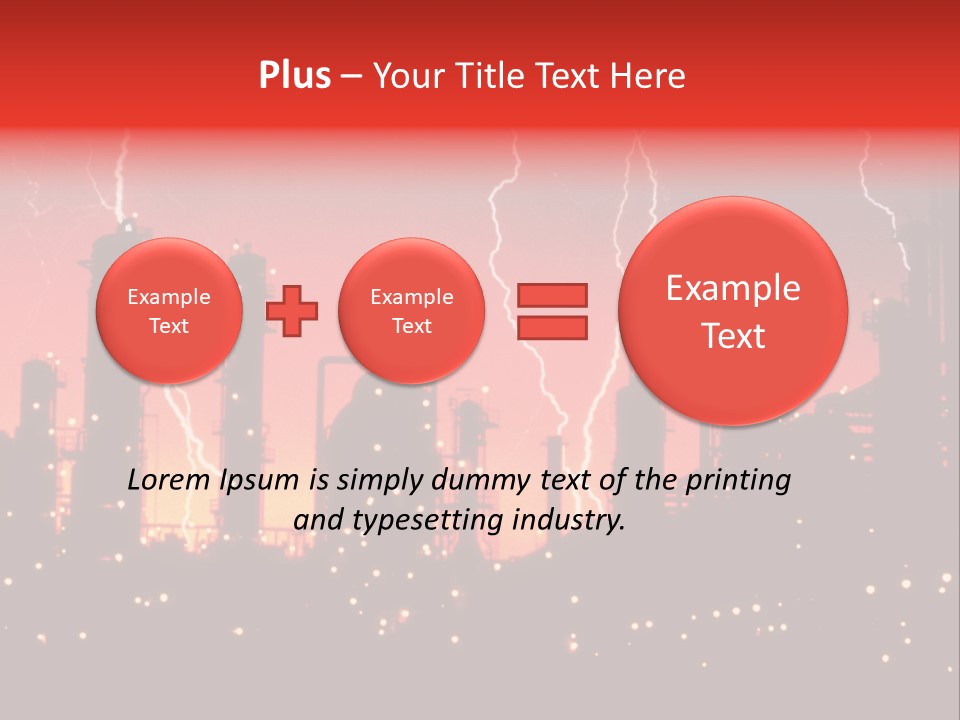 Mysterious Nature, Lightning PowerPoint Template