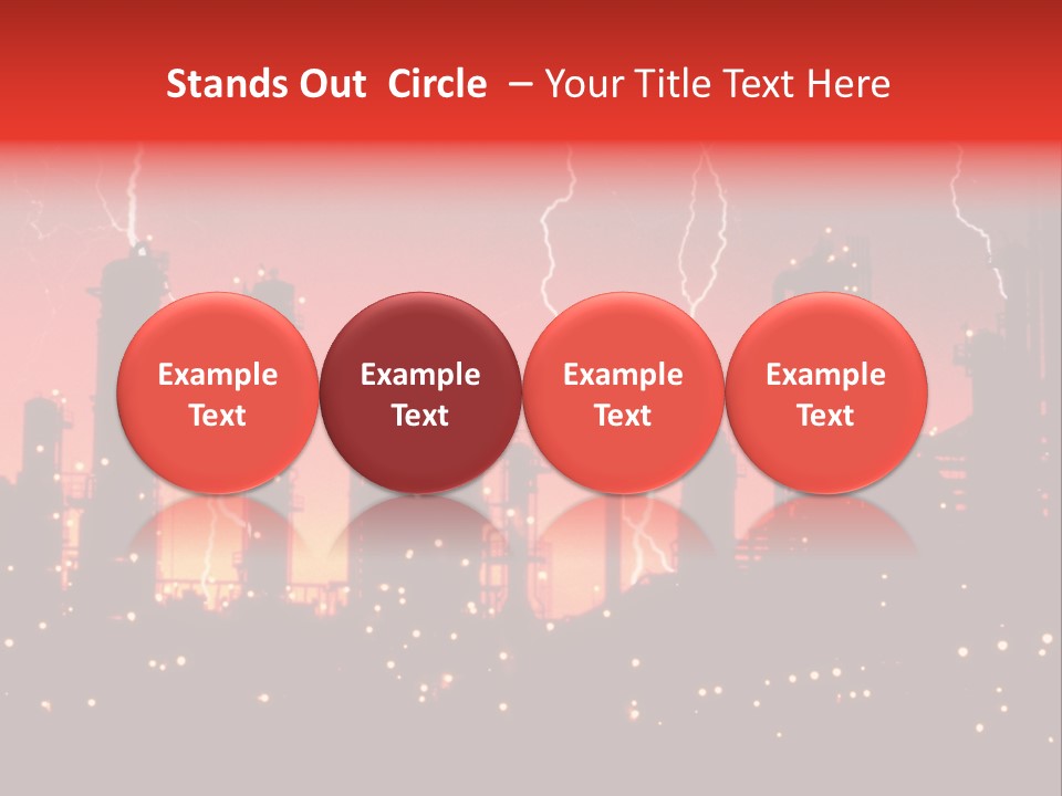 Mysterious Nature, Lightning PowerPoint Template