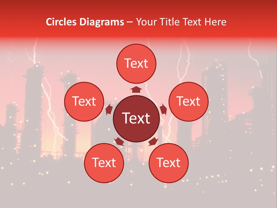 Mysterious Nature, Lightning PowerPoint Template