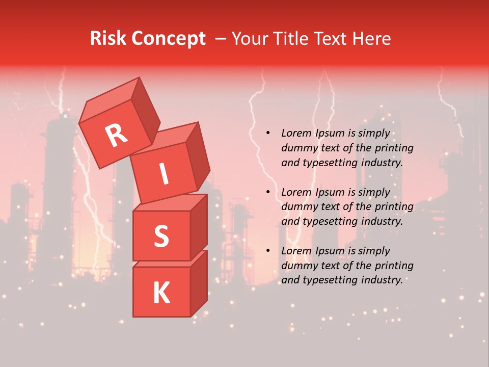 Mysterious Nature, Lightning PowerPoint Template