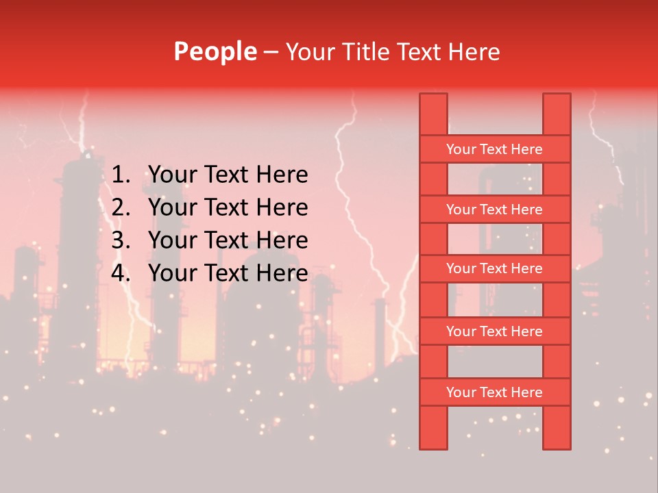 Mysterious Nature, Lightning PowerPoint Template