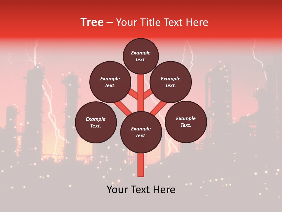 Mysterious Nature, Lightning PowerPoint Template