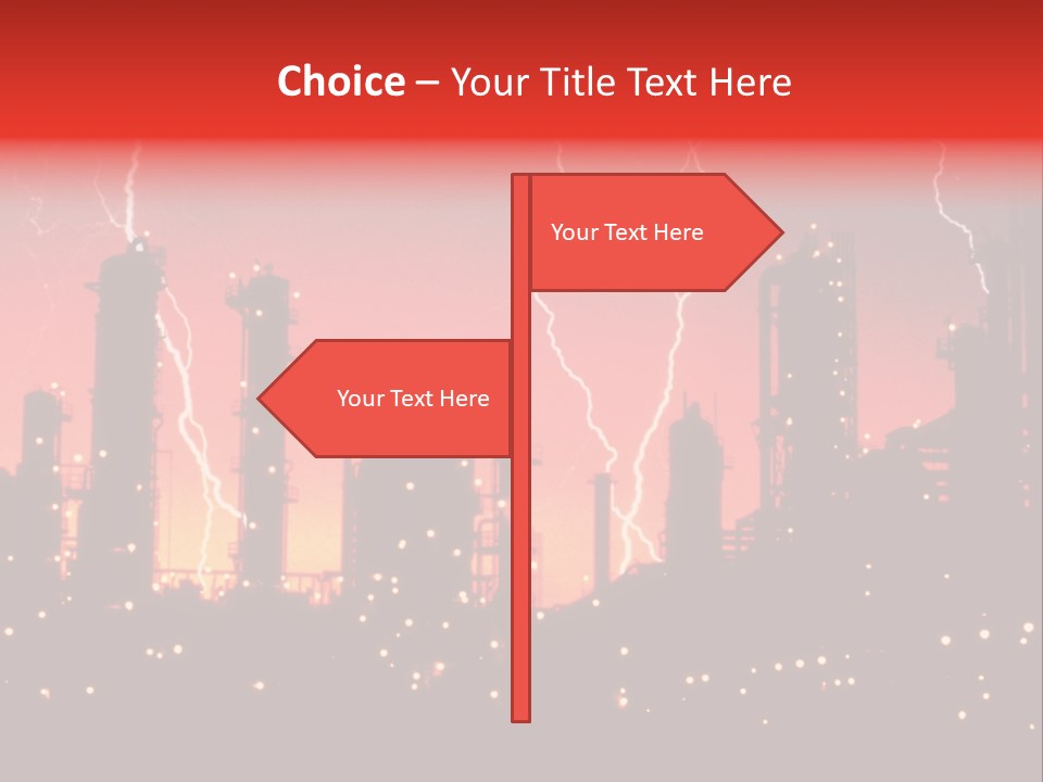 Mysterious Nature, Lightning PowerPoint Template