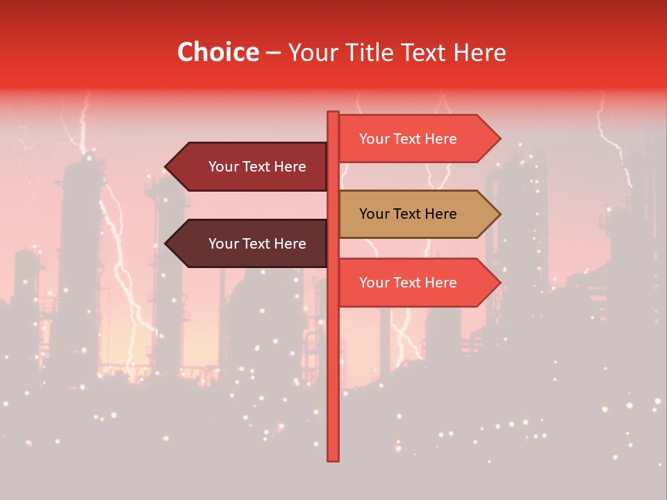 Mysterious Nature, Lightning PowerPoint Template