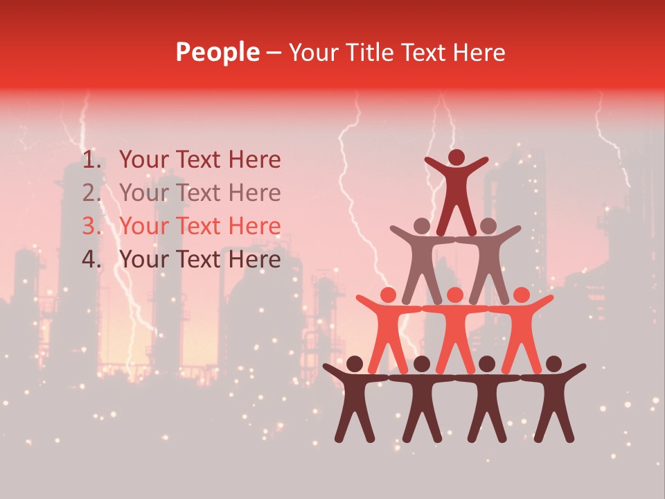 Mysterious Nature, Lightning PowerPoint Template