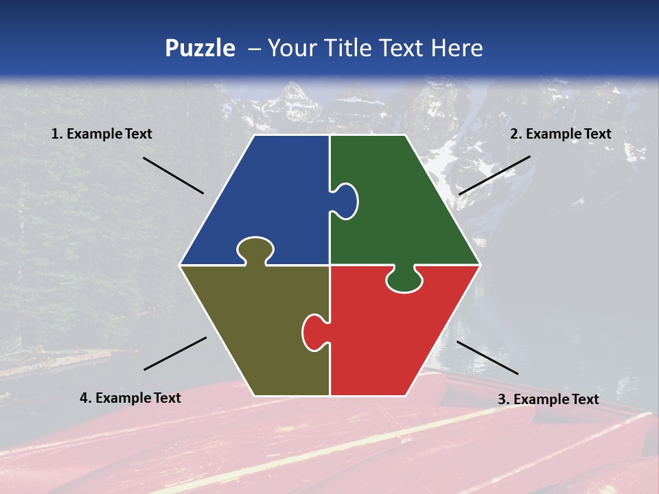 Beautiful Location On The Waterfront Of The Mountain River PowerPoint Template