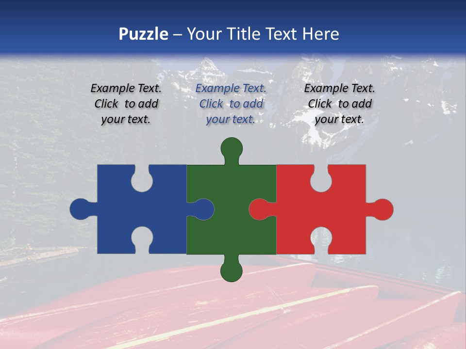 Beautiful Location On The Waterfront Of The Mountain River PowerPoint Template