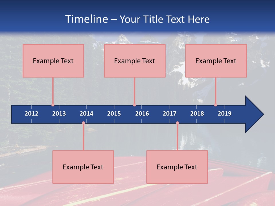 Beautiful Location On The Waterfront Of The Mountain River PowerPoint Template