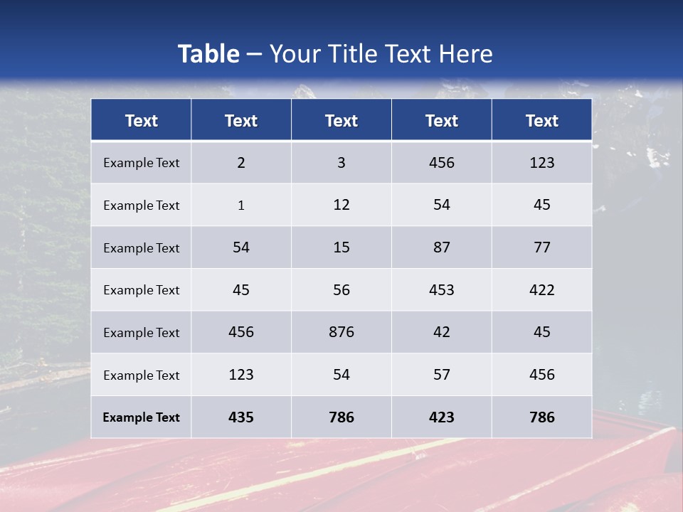 Beautiful Location On The Waterfront Of The Mountain River PowerPoint Template