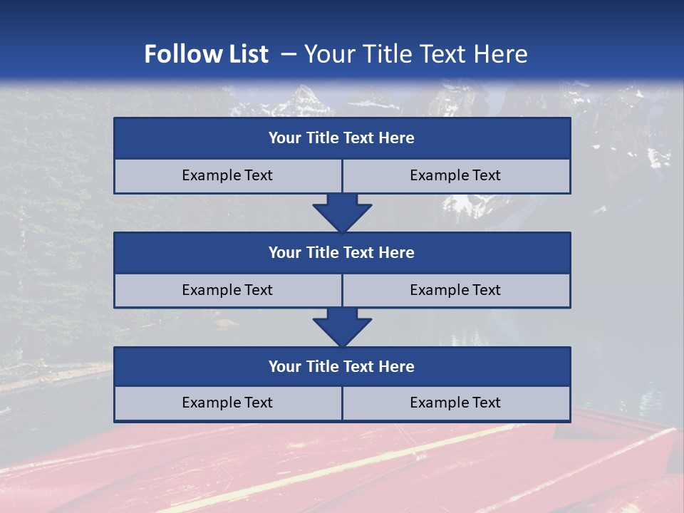 Beautiful Location On The Waterfront Of The Mountain River PowerPoint Template