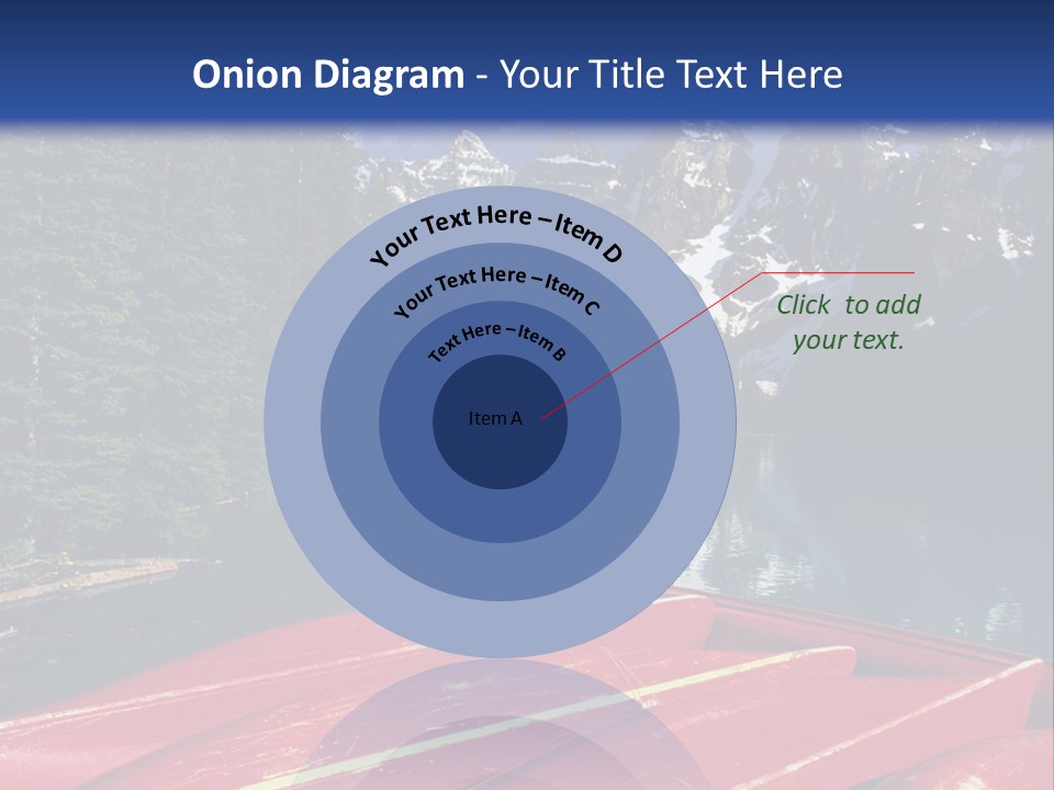 Beautiful Location On The Waterfront Of The Mountain River PowerPoint Template