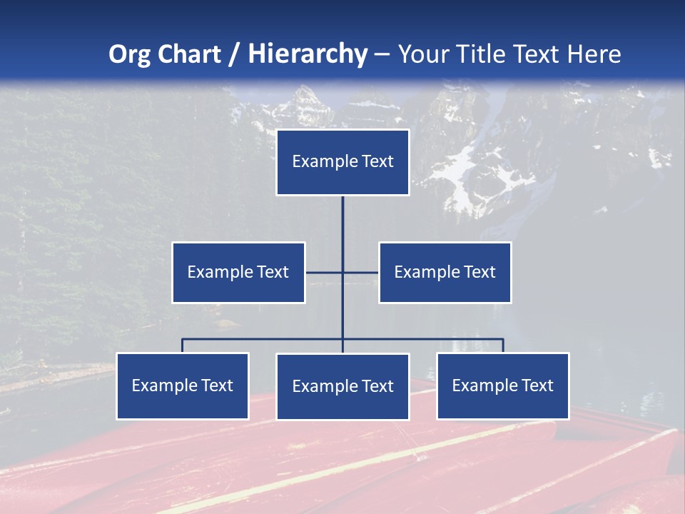 Beautiful Location On The Waterfront Of The Mountain River PowerPoint Template