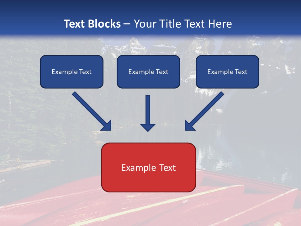 Beautiful Location On The Waterfront Of The Mountain River PowerPoint Template