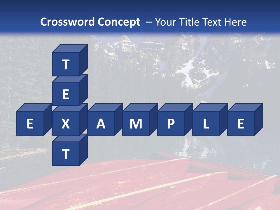 Beautiful Location On The Waterfront Of The Mountain River PowerPoint Template