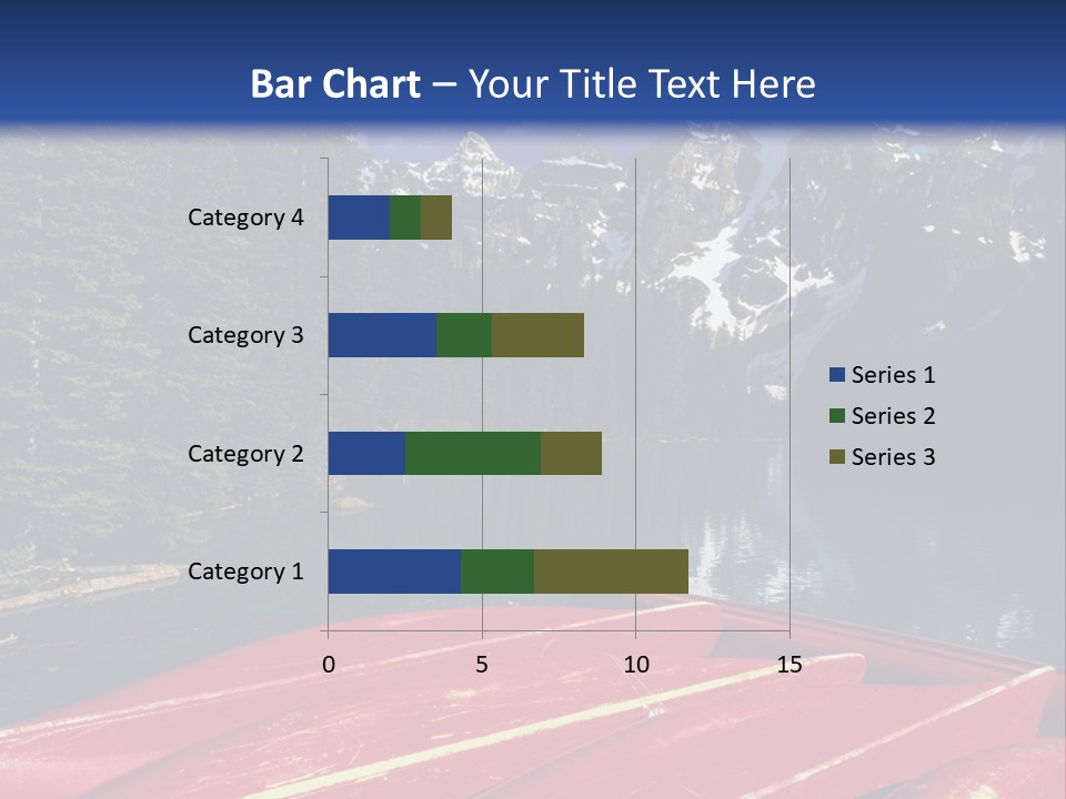 Beautiful Location On The Waterfront Of The Mountain River PowerPoint Template