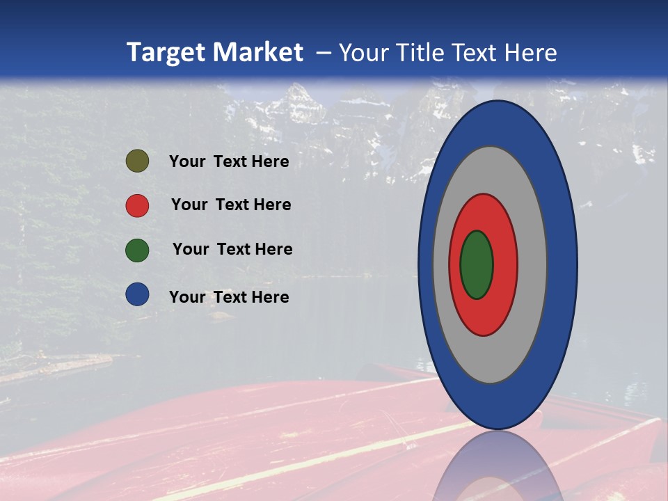 Beautiful Location On The Waterfront Of The Mountain River PowerPoint Template